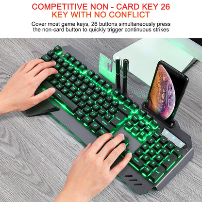 Stellar RGB Ergonomic Gaming Keyboard - Mobile Edition