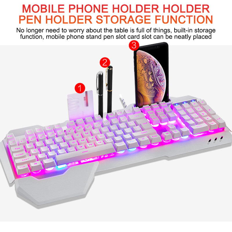 Stellar RGB Ergonomic Gaming Keyboard - Mobile Edition